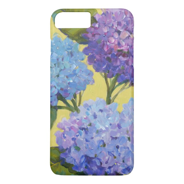Funda De Case-Mate Para iPhone Hydrangeas de primavera (Reverso)