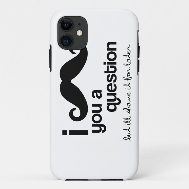Funda De Case-Mate Para iPhone I bigote usted una pregunta (Reverso)