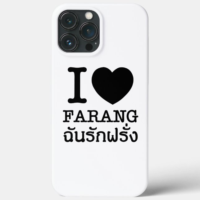 Funda De Case-Mate Para iPhone I Black Heart (Love) Farang (Reverso )