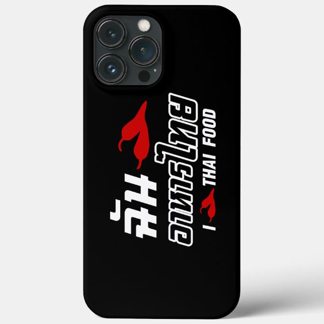Funda De Case-Mate Para iPhone I Chili (amor) comida tailandesa (Reverso )
