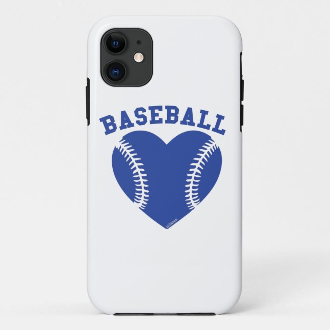 FUNDA DE Case-Mate PARA iPhone I CORAZÓN BÉISBOL (Reverso)