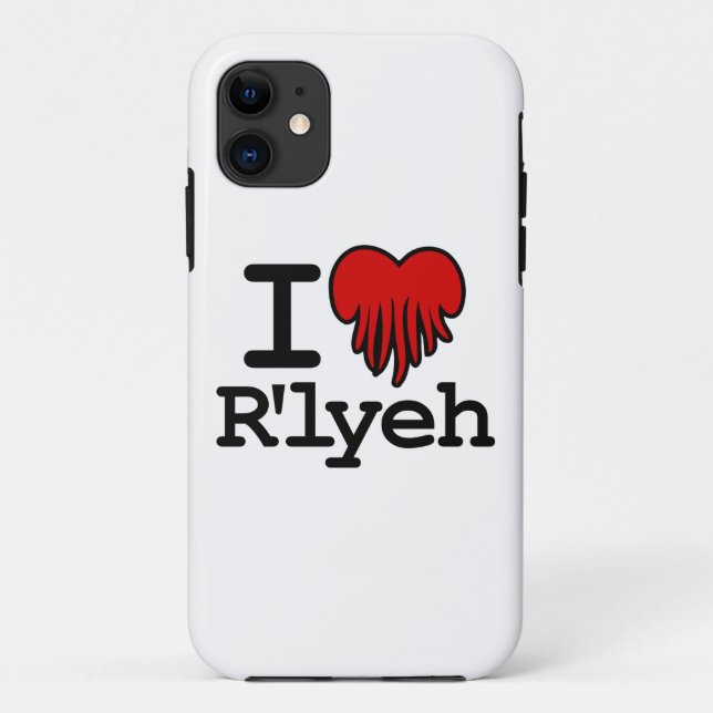 Funda De Case-Mate Para iPhone I corazón R'lyeh (Reverso)