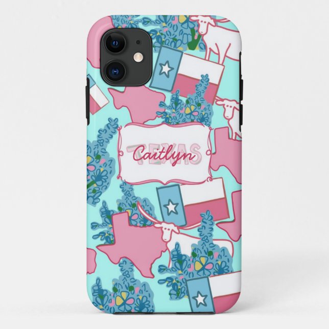 Funda De Case-Mate Para iPhone I corazón Tejas (Reverso)