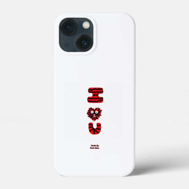 Funda De Case-Mate Para iPhone I Fuzzy U Apple iPhone 13 Mini Funda (Reverso )