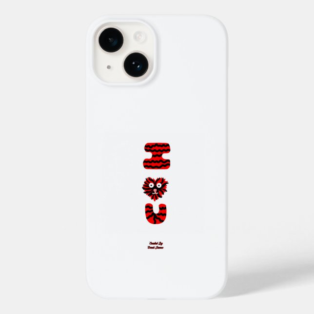 Funda De Case-Mate Para iPhone I Fuzzy U Apple iPhone 14 Funda (Reverso )