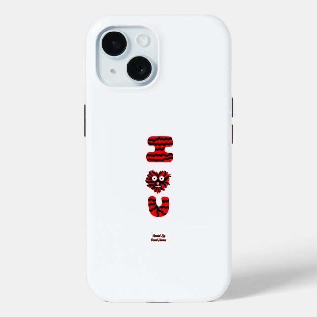 Funda De Case-Mate Para iPhone I Fuzzy U Apple iPhone 15 Funda (Reverso )