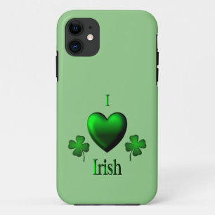 Funda Para iPhone 11 I Heart Irish Green
