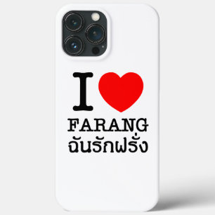 Funda Para iPhone 13 Pro Max I Heart (Love) Farang