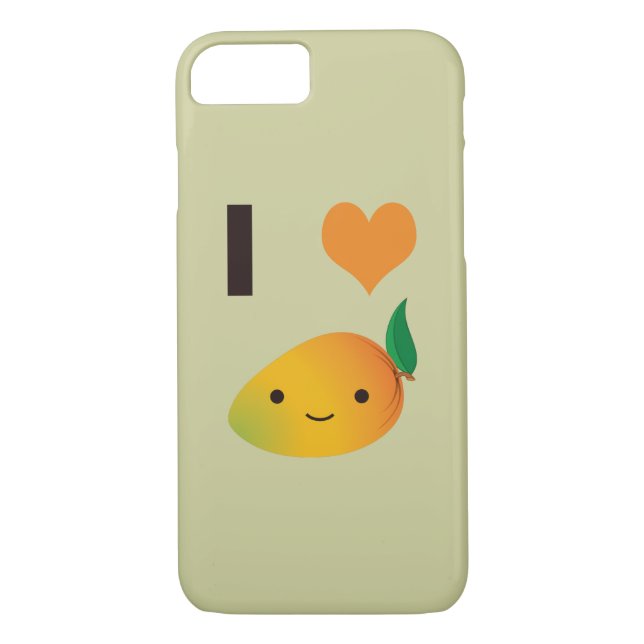 Funda De Case-Mate Para iPhone I Heart Mango (Reverso)