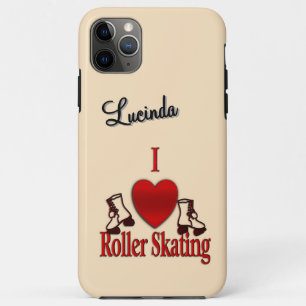 Funda Para iPhone 11 Pro Max I Heart Roller Skating Personal