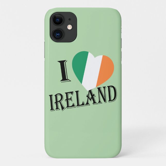 Funda De Case-Mate Para iPhone I Heartflag Irlanda bk ipht (Reverso)