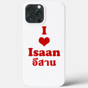 Funda Para iPhone 13 Pro Max I Love (Heart) Isaan