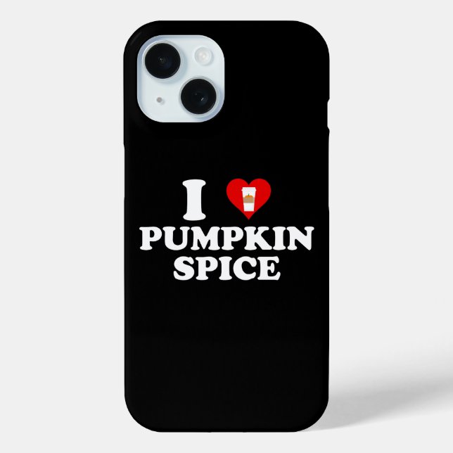 Funda De Case-Mate Para iPhone I Love Pumpkin Spice (Reverso )