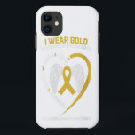 Funda Para iPhone 11 I Wear Gold In Memory Of Grandson Childhood Gift<br><div class="desc">I Wear Gold In Memory Of Grandson Childhood Gift</div>