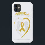 Funda Para iPhone 11 I Wear Gold In Memory Of Grandson Childhood Gift<br><div class="desc">I Wear Gold In Memory Of Grandson Childhood Gift</div>