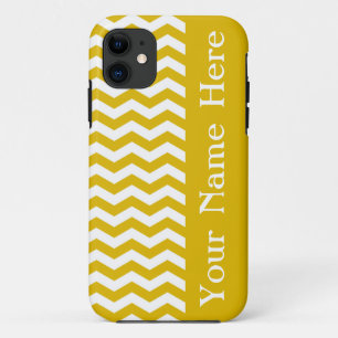 Funda Para iPhone 11 Ibiza Sunset Wave Chevron con nombre