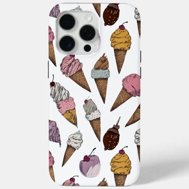 Funda De Case-Mate Para iPhone Ice cream  (Reverso )