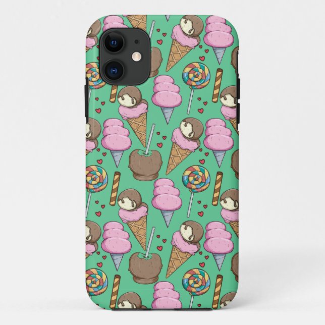 Funda De Case-Mate Para iPhone Ice cream pattern | Lollies pattern | lollipop 29 (Reverso)