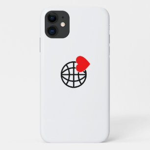 Funda Para iPhone 11 Icono de Globo de Amor Mundial   Diseño de Verano 