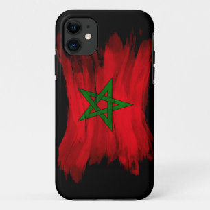Funda Para iPhone 11 Icono de pincel de bandera de Marruecos, bandera n