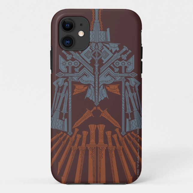 Funda De Case-Mate Para iPhone Icono del casco de armas enanas (Reverso)