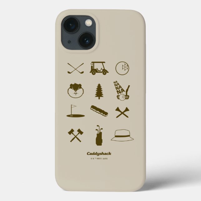 Funda De Case-Mate Para iPhone Iconos Caddyshack (Reverso)