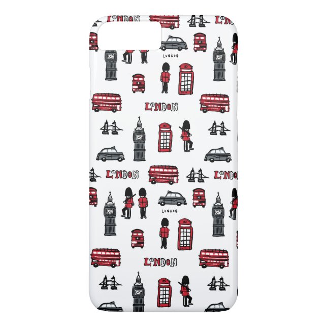 Funda De Case-Mate Para iPhone Iconos de Londres (Reverso)