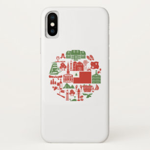 Funda Para iPhone X Iconos de Nueva Inglaterra