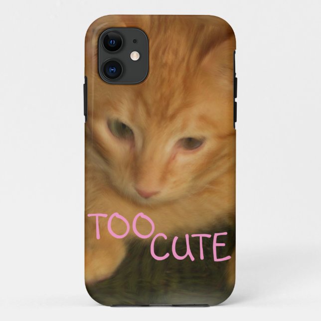 Funda De Case-Mate Para iPhone ID de Funda Kitty "DEMASIADO CUTIDO" para iPhone 5 (Reverso)