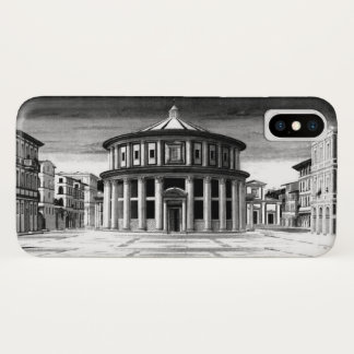 Funda Para iPhone X IDEAL CITY Renaissance Architecture Black White