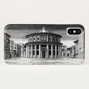 Funda Para iPhone X IDEAL CITY Renaissance Architecture Black White