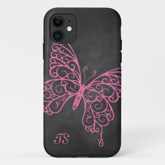 Funda De Case-Mate Para iPhone Identificación rosada de la casamata del iPhone 5 (Reverso)
