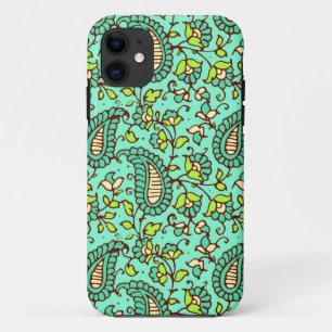 Funda Para iPhone 11 Identificación verde azulada del compañero del