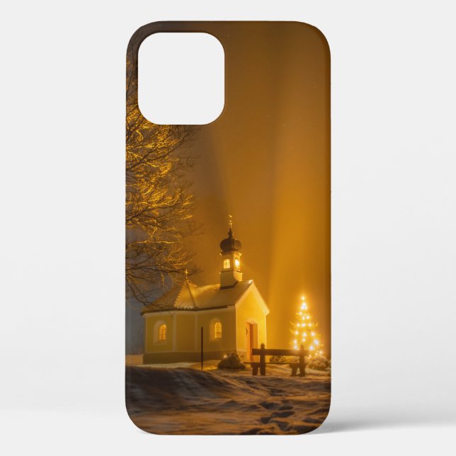 FUNDA DE Case-Mate PARA iPhone IGLESIA BLANCA Y ÁRBOL MARRÓN (Reverso )