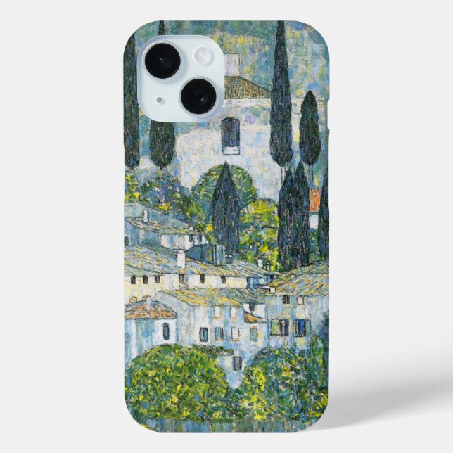Funda De Case-Mate Para iPhone Iglesia (Kirche) en Cassone de Gustav Klimt (Reverso )