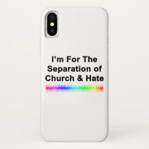 Funda Para iPhone X Iglesia y odio