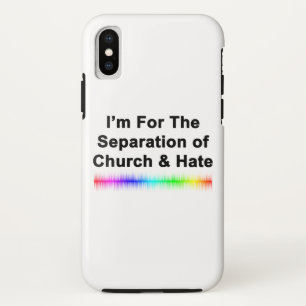 Funda Para iPhone X Iglesia y Odio