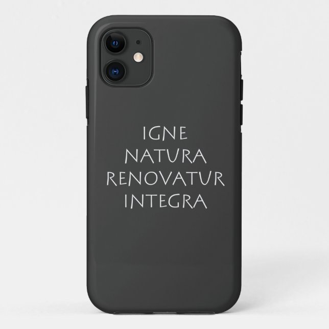 Funda De Case-Mate Para iPhone Igne natura renovatur integral (Reverso)