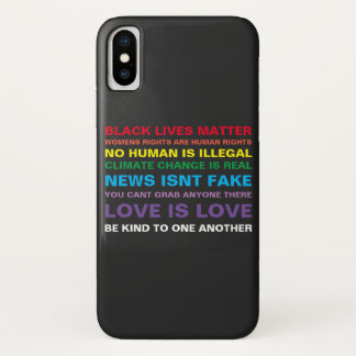 Funda Para iPhone X igualdad las vidas negras importan orgullo iphone
