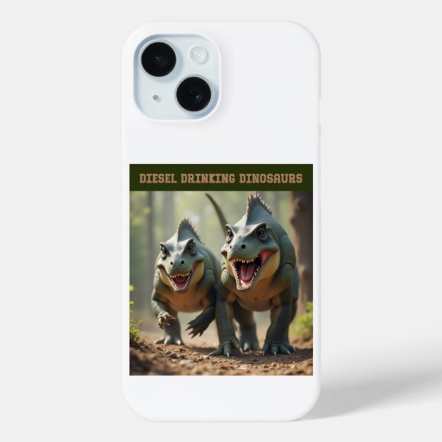 Funda De Case-Mate Para iPhone Iguanodontes bromeando (Reverso )
