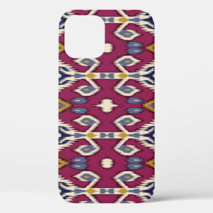 Funda Para iPhone 12 Ikat Chevron: Elegancia étnica