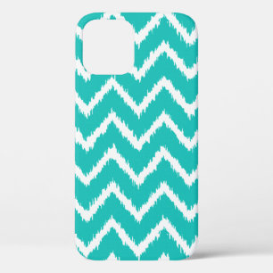 title_seo2 Ikat Chevron - Turquesa y blanco