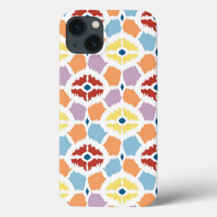 Funda Para iPhone 13 Ikat colorido de los diamantes geométrico