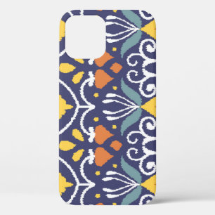 Funda Para iPhone 12 Ikat Hecho a Mano: Tela Étnica Boho
