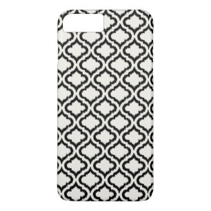 title_seo2 Ikat marroquí blanco y negro elegante del modelo