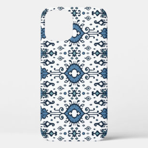Funda Para iPhone 12 Ikat, ornamento tribal, étnico sin costuras.
