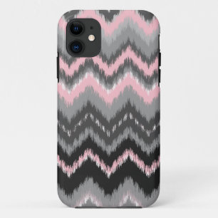 title_seo2 Ikat rosado y gris Chevron