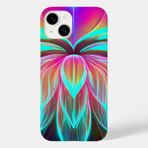 Funda Para iPhone 14 De Case-Mate Iluminación láser neonesa EDM Awakening de Flor Lo