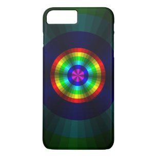 Funda Para iPhone 8 Plus/7 Plus Ilusión óptica Funda-Funda de mate arcoiris