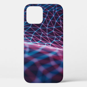 Funda Para iPhone 12 ilustracion 3D, malla grabado en relieve que repre